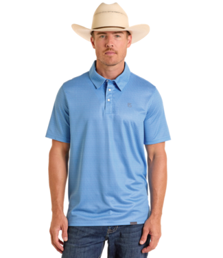 Panhandle Slim TM51T06654 Mens SS Polo Blue