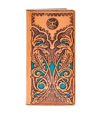Hooey Phoenix Tooled Filigree Rode Wallet HW017-TNTQ