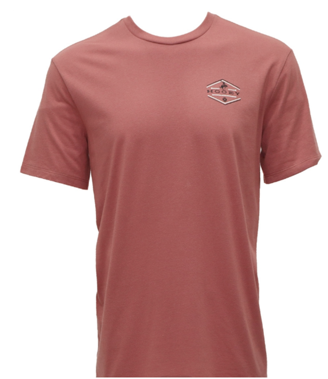 HT1655DK Hooey Mountains Mahogany Crew Tee