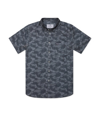 Burlebo Performance Button Up Stone Camo