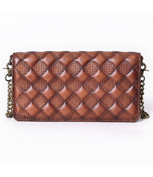 ADBGM519 Leather Quilted Clutch