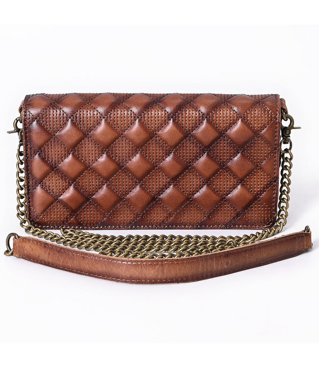 ADBGM519 Leather Quilted Clutch