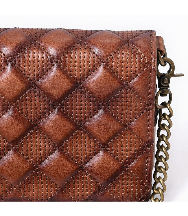 ADBGM519 Leather Quilted Clutch