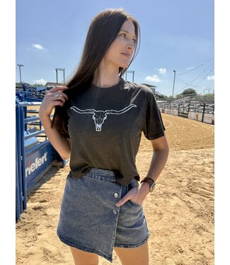 zutter Longhorn Outline Puff Charcoal 2465