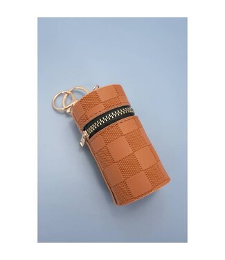 Wall to Wall Brown Bag Pouch Keychain