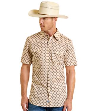 Panhandle Slim BMN3S06478 SS Snap Geo Tan