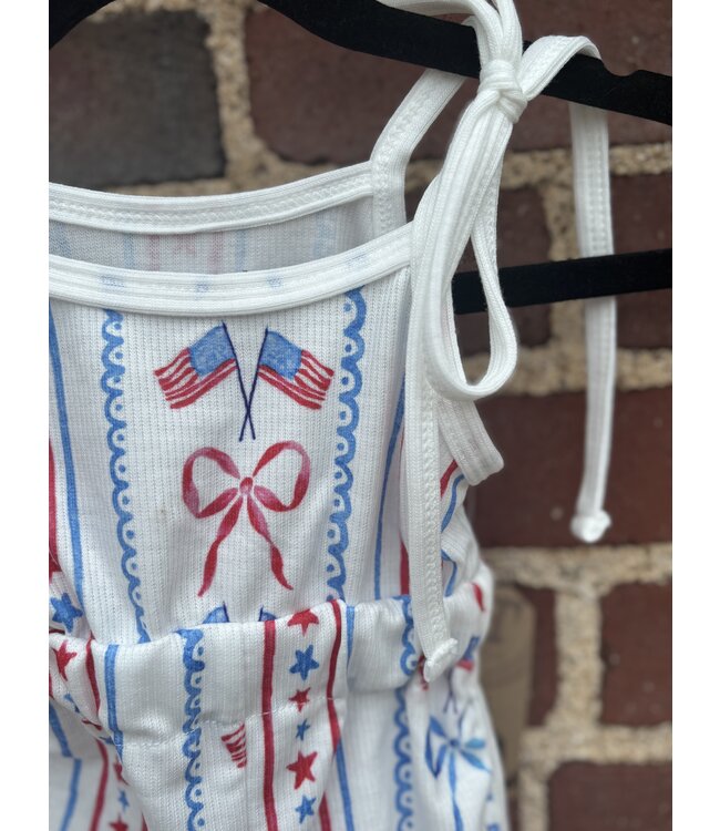 Patriotic Tie Romper