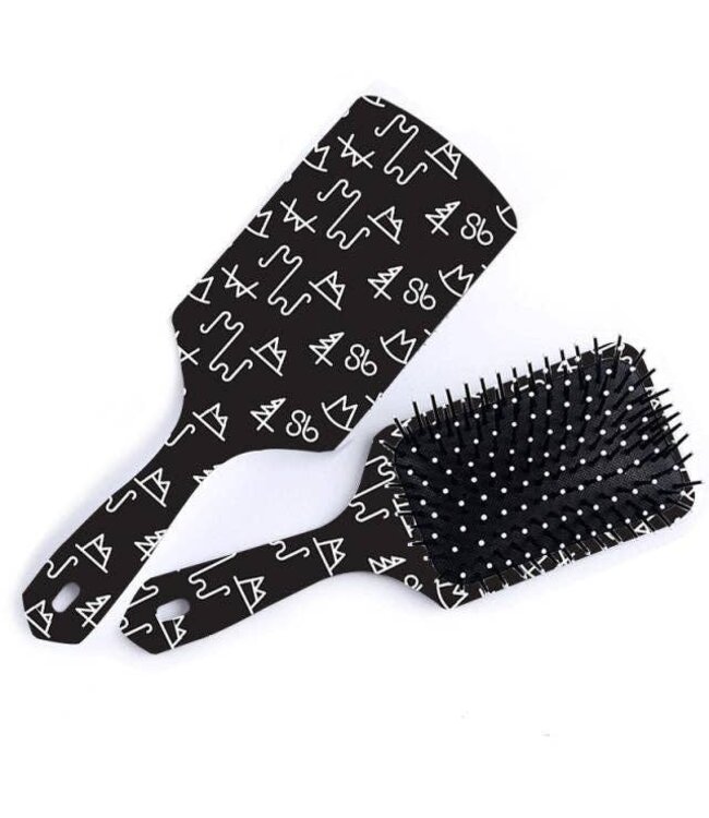 Black Brand Hairbrush