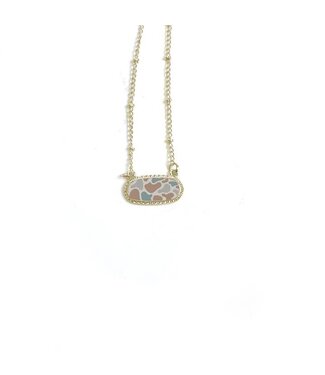 front porch label Camo Necklace