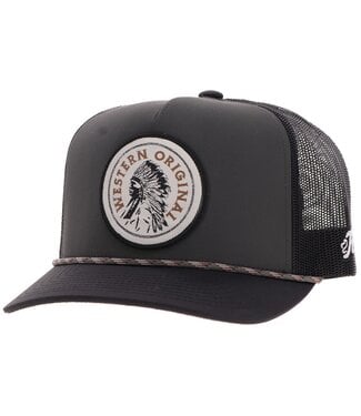Hooey 2526T-CHBK Quanah Charcoal/Black