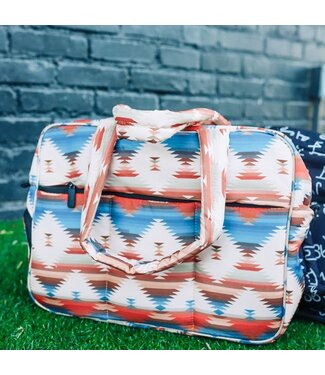 front porch label Aztec Puffer Duffel Bag