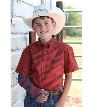 cinch MTW7140036 Boys SS Print Red