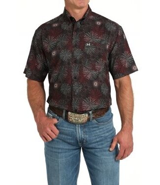 cinch MTW1704156 Athletic Print SS Black