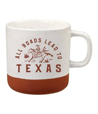 Made In Texas Co. All Roads Lead To Texas - Speckled Mug