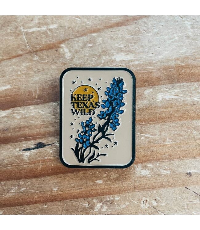 Keep Texas Wild Enamel Pin