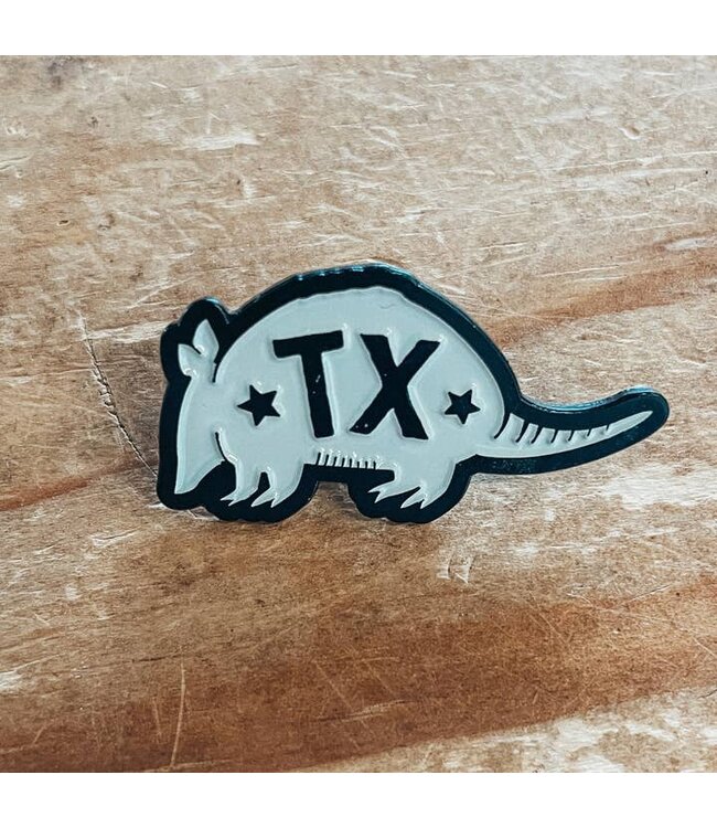 Texas Armadillo Enamel Pin