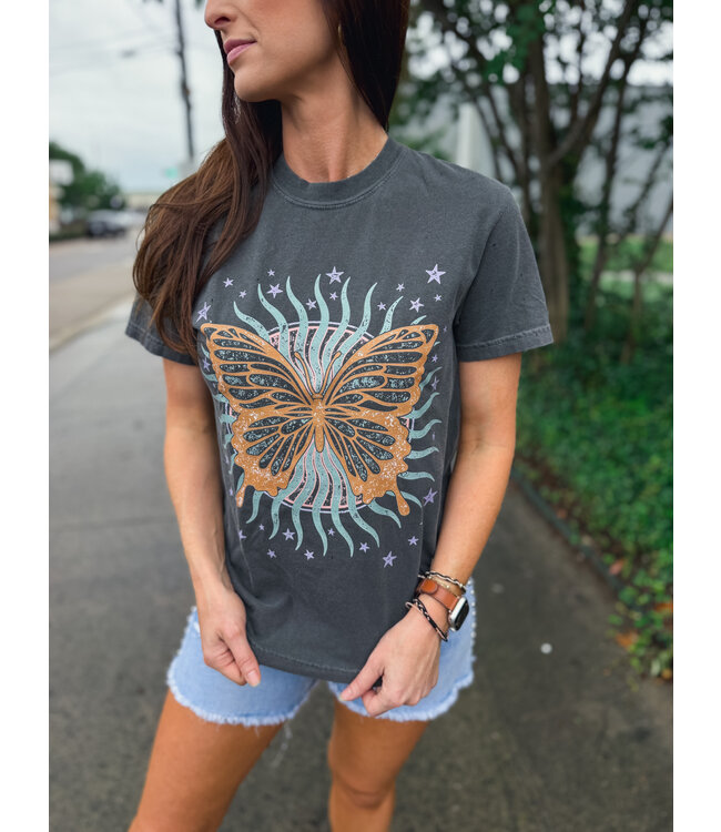 Golden Rose Butterfly Sun Tee C107