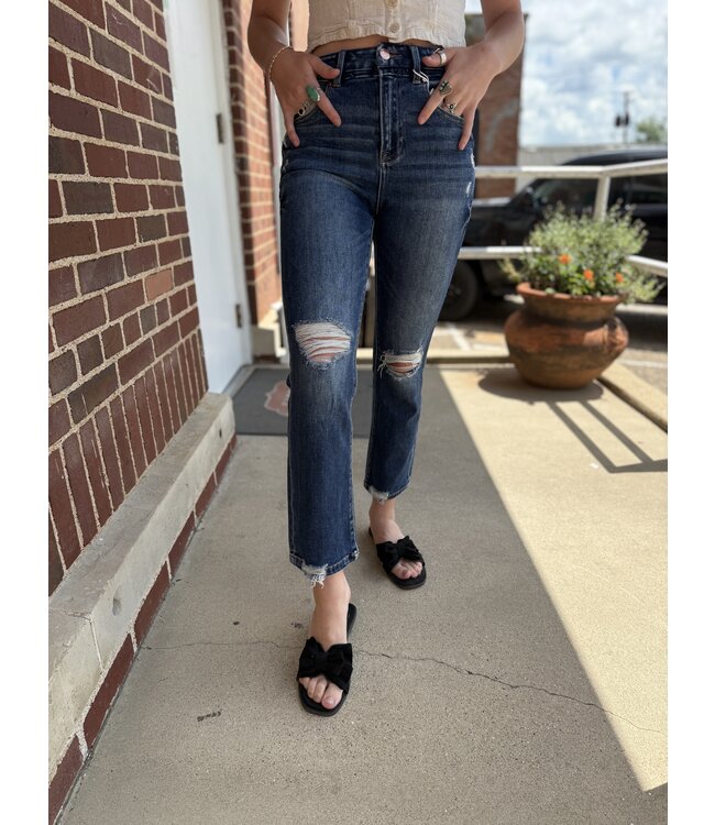 High Rise Crop Straight Jean RDP5783