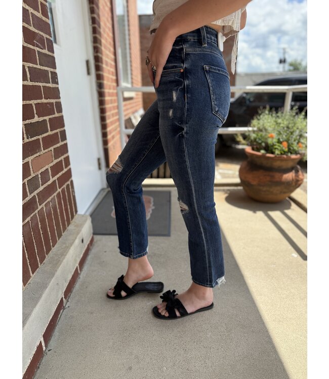High Rise Crop Straight Jean RDP5783