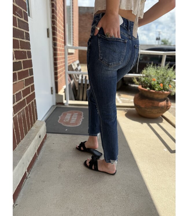High Rise Crop Straight Jean RDP5783