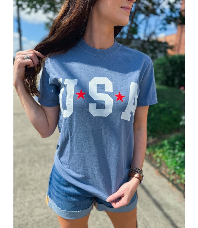 USA Stars Fourth Of July Tee C077
