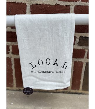 Indigo Tangerine Local Mt. Pleasant, Texas Tea Towel