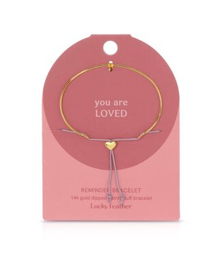 Lucky Feather Loved- Gold Bracelet