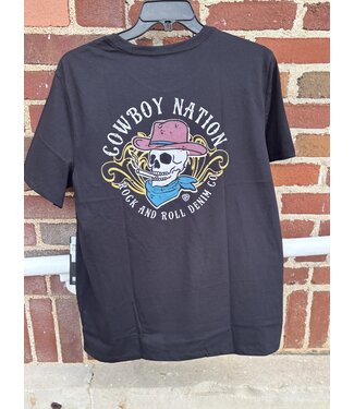 Panhandle Slim BU21T07435 Skull Graphic Tee Black