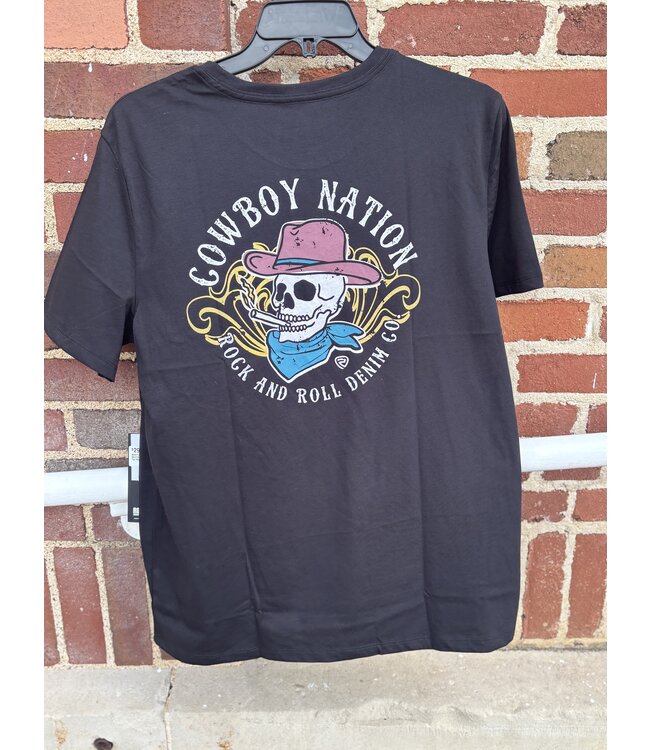 BU21T07435 Skull Graphic Tee Black