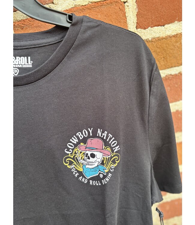 BU21T07435 Skull Graphic Tee Black