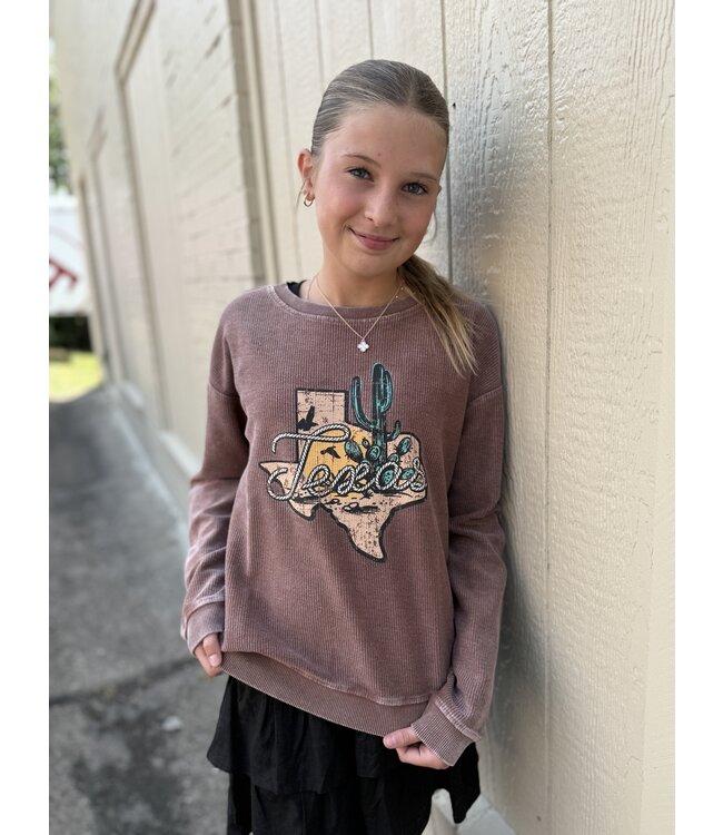 BG91T07431 Graphic Pullover Brown