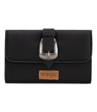 montana west Wrangler Buckle Wallet Black WG168-W012BK