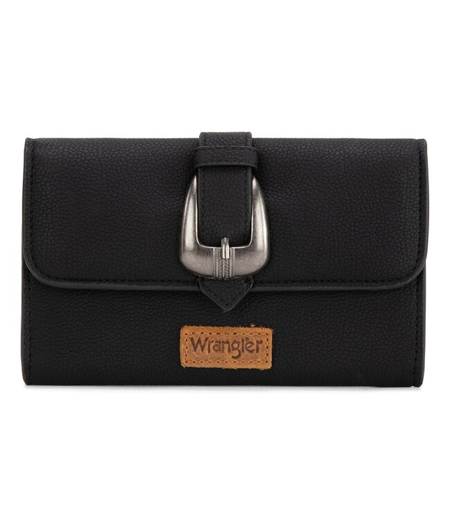 Wrangler Buckle Wallet Black WG168-W012BK