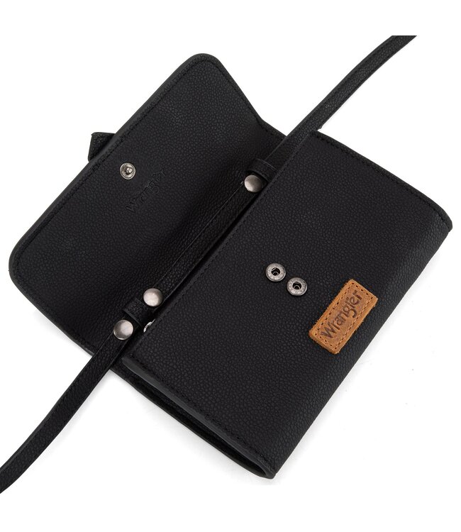 Wrangler Buckle Wallet Black WG168-W012BK