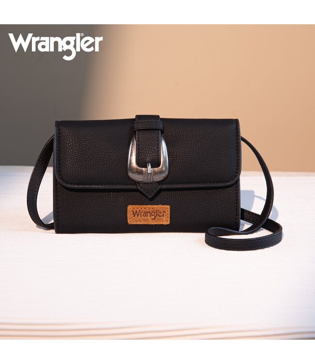 Wrangler Buckle Wallet Black WG168-W012BK