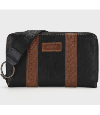 montana west Wrangler Whip Stitch Wallet WG2208-W006BK