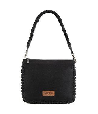 montana west Wrangler Braided Crossbody Black WG183-8312BK