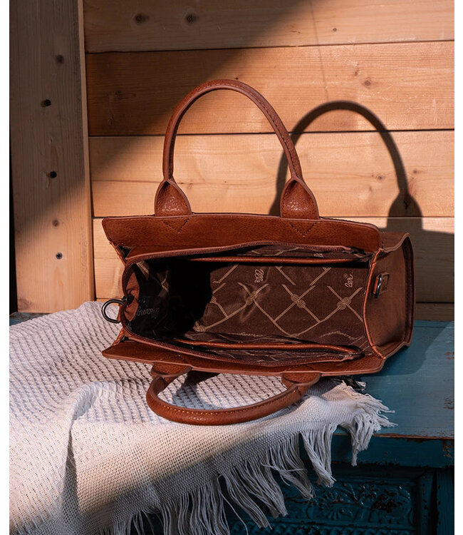 Wrangler Tote Boot Stitch Brown WG145G-9250BR