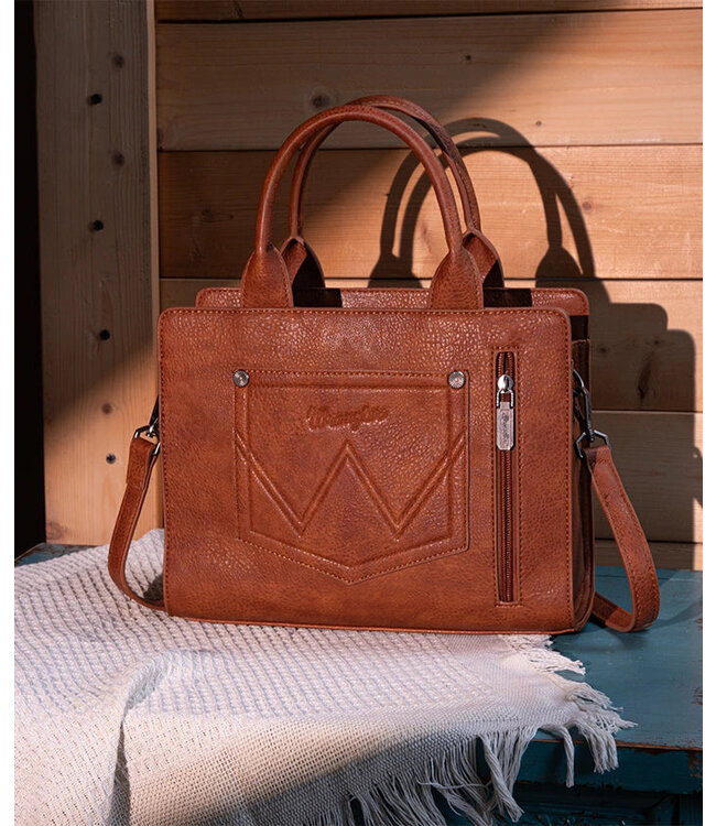 Wrangler Tote Boot Stitch Brown WG145G-9250BR