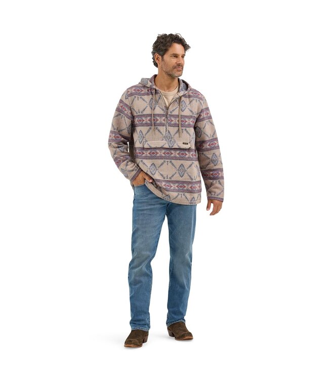 112368214 1/4 Zip Hooded Popover