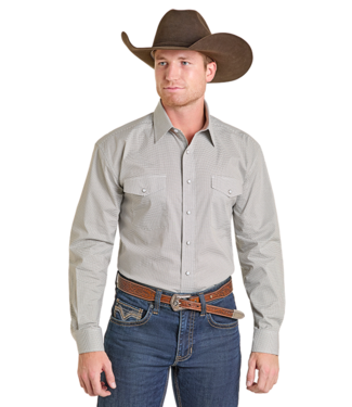 Panhandle Slim SMN2S07412 LS Snap Ecru