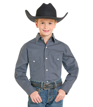 Panhandle Slim RBN2S07106 LS Snap Navy