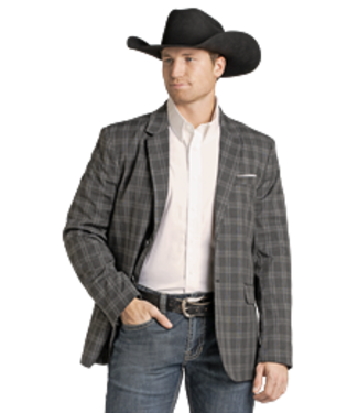 Panhandle Slim BM96C07419 Charcoal Plaid Sports Coat