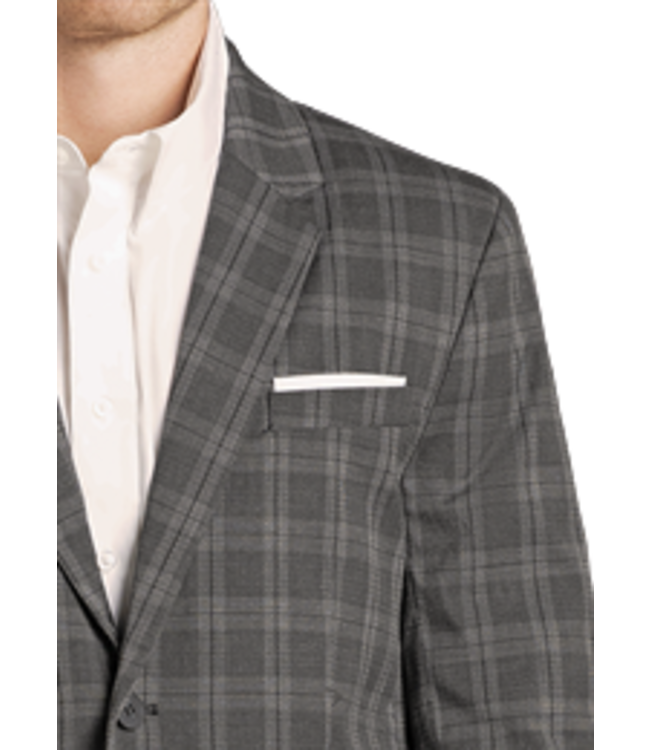 BM96C07419 Charcoal Plaid Sports Coat