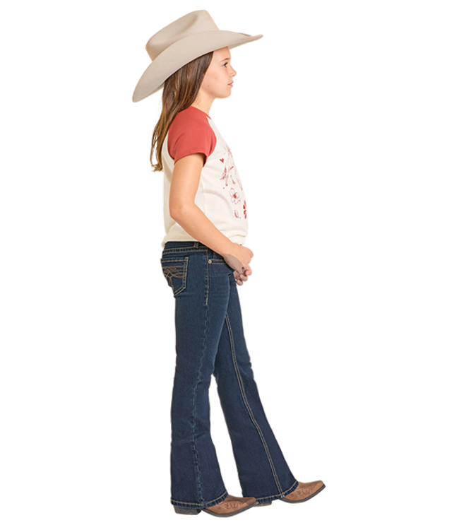 BG4MD07396 Girls Dark Vintage Boot Cut