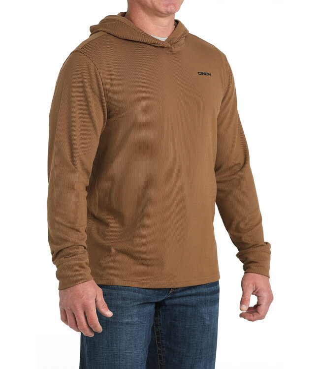 MTK1671001 Knit Hoodie Brown