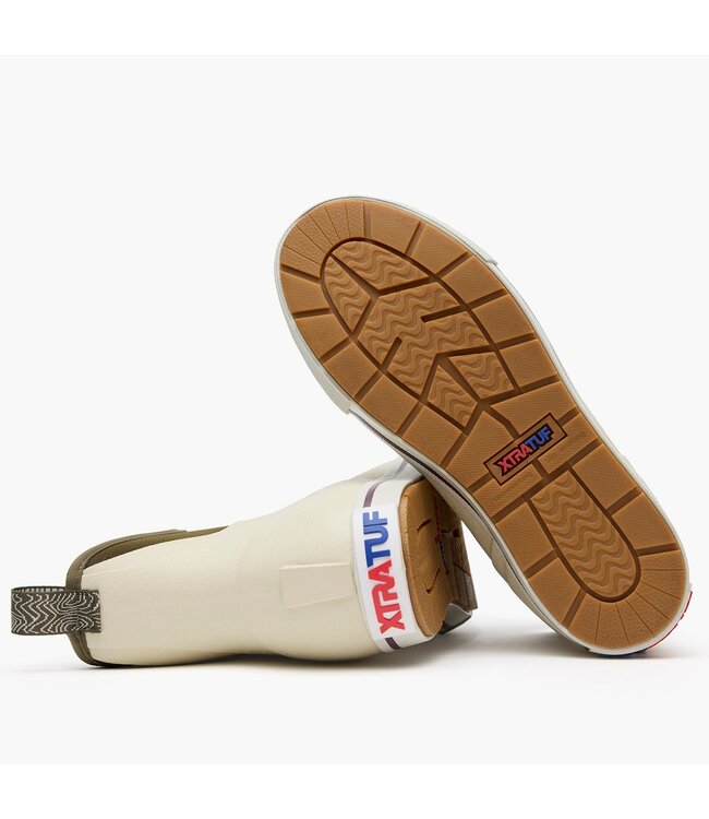 XWADBC10 Deck Boot Bone White/Dark Olive