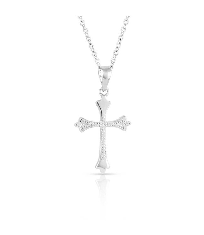 NC5169 Ethereal Crystal Cross Necklace