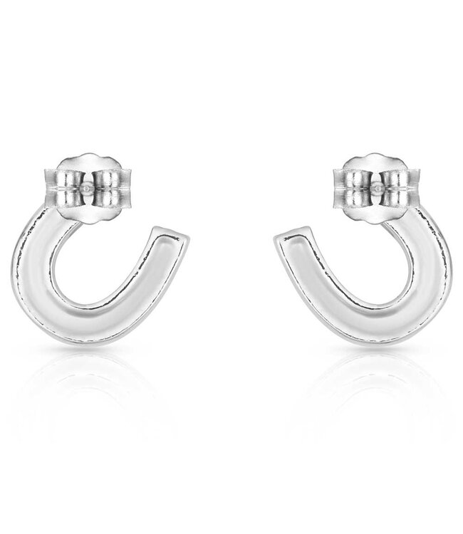 Earring-Silver Horseshoe