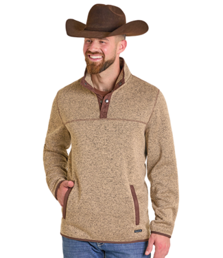 Panhandle Slim DM91C06180 Henley Pullover Tan